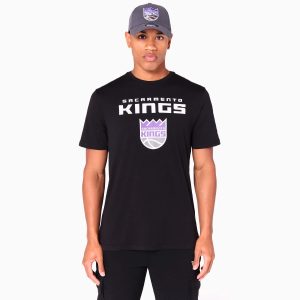Sacramento Kings NBA Black T-Shirt-kentox