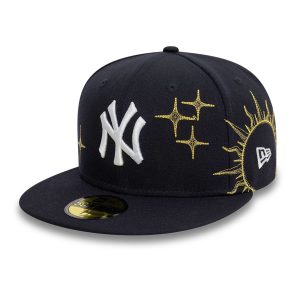 New York Yankees MLB Zodiac Navy 59FIFTY Fitted Cap-kentox