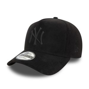 New York Yankees Faux Suede Black 9FORTY E-Frame Cap-kentox