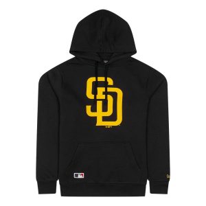 San Diego Padres MLB Black Pullover Hoodie-kentox