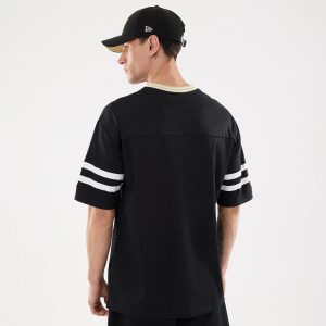 New Orleans Saints NFL Mesh Black Mesh Jersey-kentox