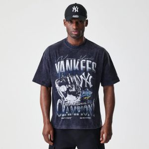 New York Yankees Sport Classic Black T-Shirt-kentox