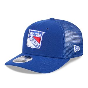 New York Rangers NHL Evergreen Blue 9SEVENTY Stretch Snap Adjustable Cap-kentox