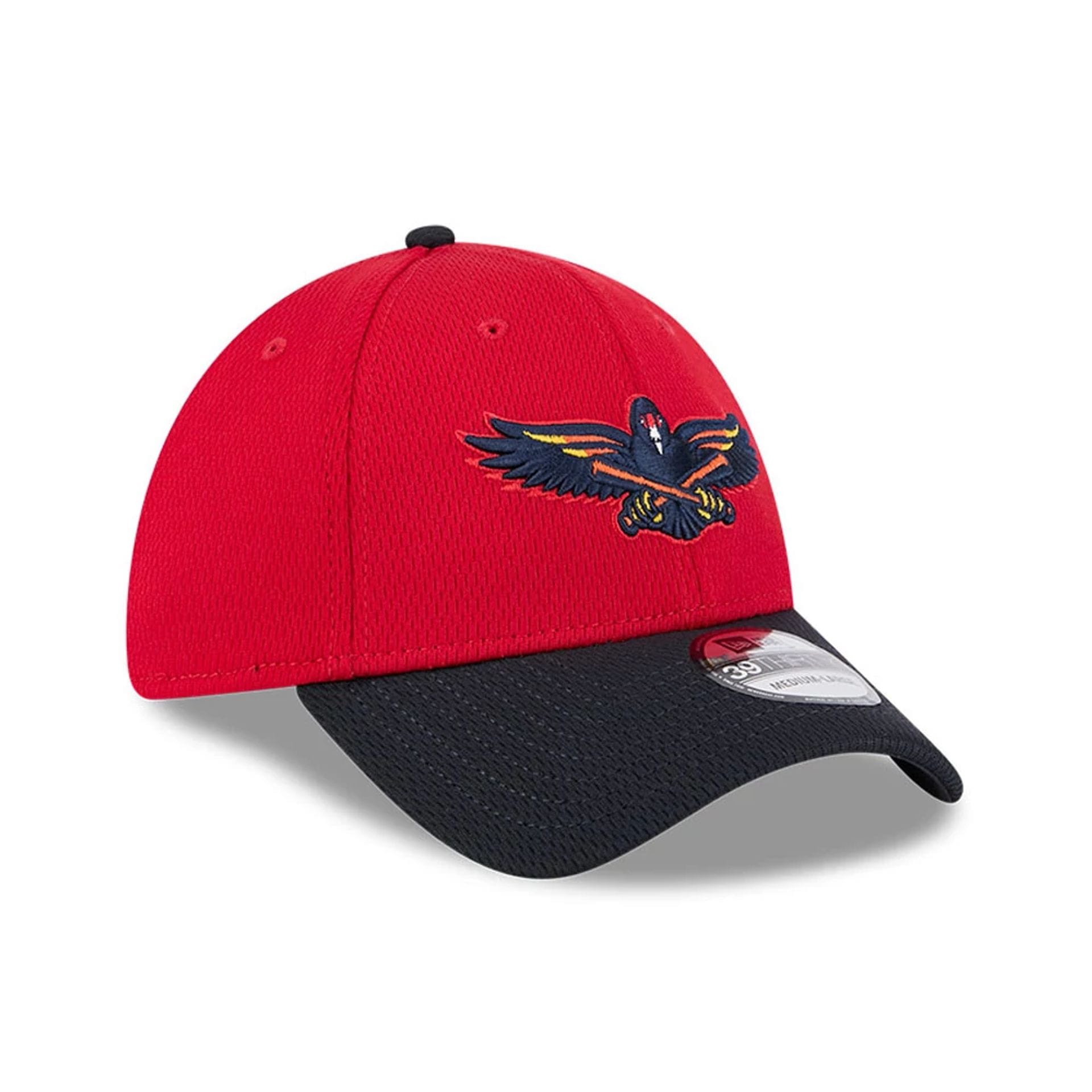 Toledo Mud Hens MiLB Batting Practice Red 39THIRTY Stretch Fit Cap-kentox - Image 3