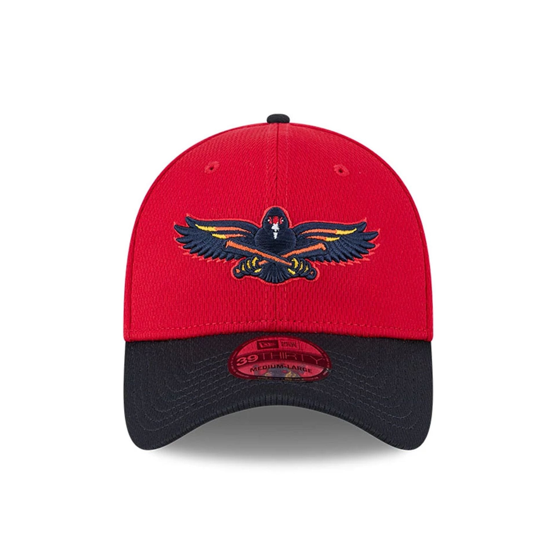 Toledo Mud Hens MiLB Batting Practice Red 39THIRTY Stretch Fit Cap-kentox - Image 2