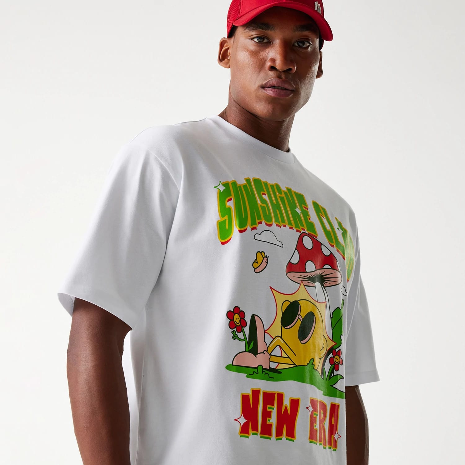 New Era Outdoor Graphic White Oversized T-Shirt-kentox - Image 5