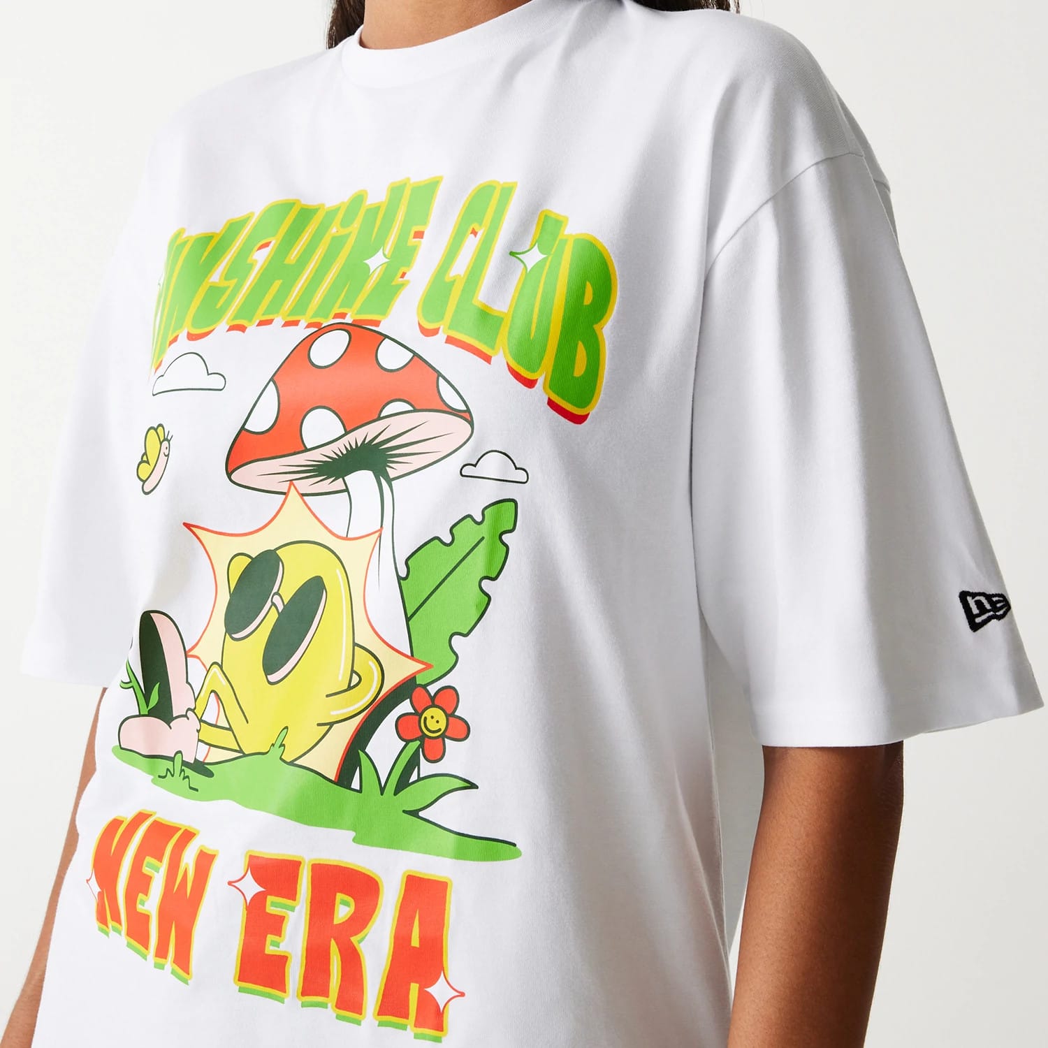 New Era Outdoor Graphic White Oversized T-Shirt-kentox - Image 6