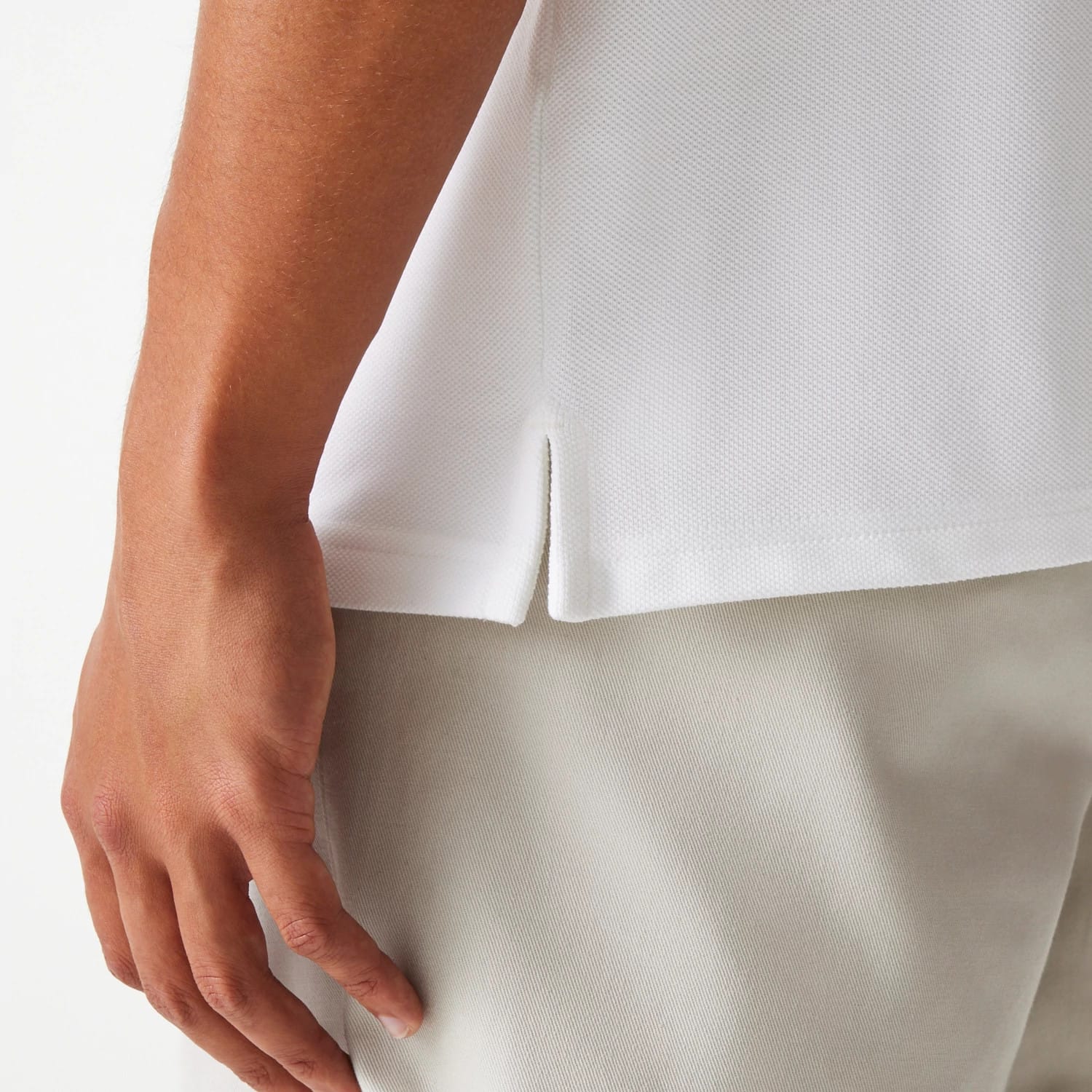 New Era Drop Shoulder White Polo Shirt-kentox - Image 6