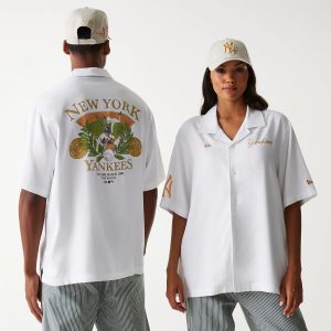 New York Yankees MLB Graphic White Revere Short Sleeve Shirt-kentox