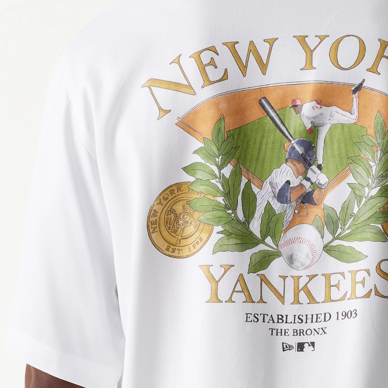 New York Yankees MLB Graphic White Revere Short Sleeve Shirt-kentox - Image 5