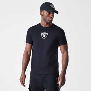 Las Vegas Raiders NFL Logo Black T-Shirt-kentox