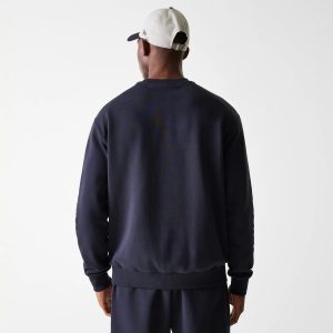 New York Yankees MLB League Essential Midi Navy Oversized Crew Neck Sweater-kentox