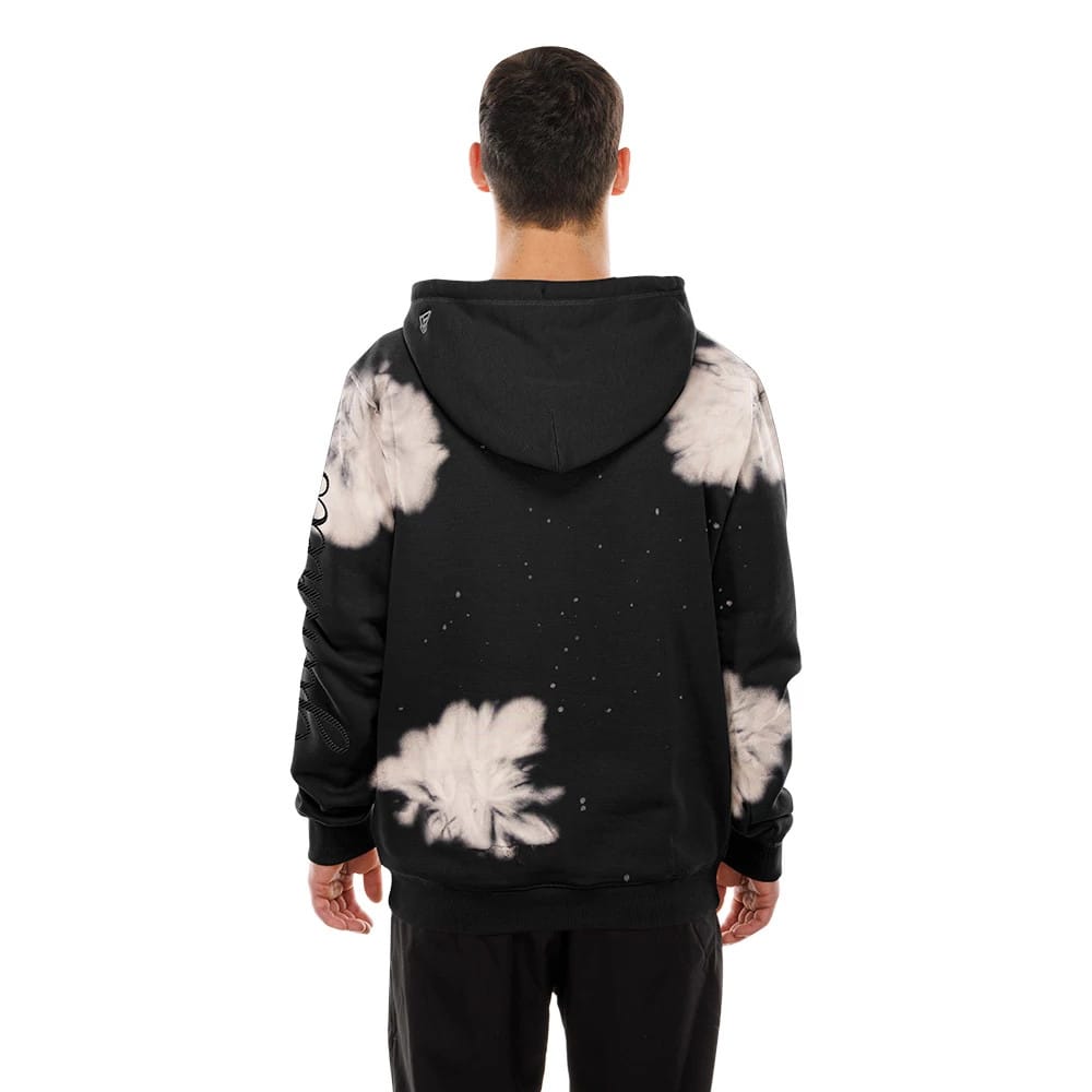 New York Yankees MLB Bleach Out Black Pullover Hoodie-kentox - Image 2