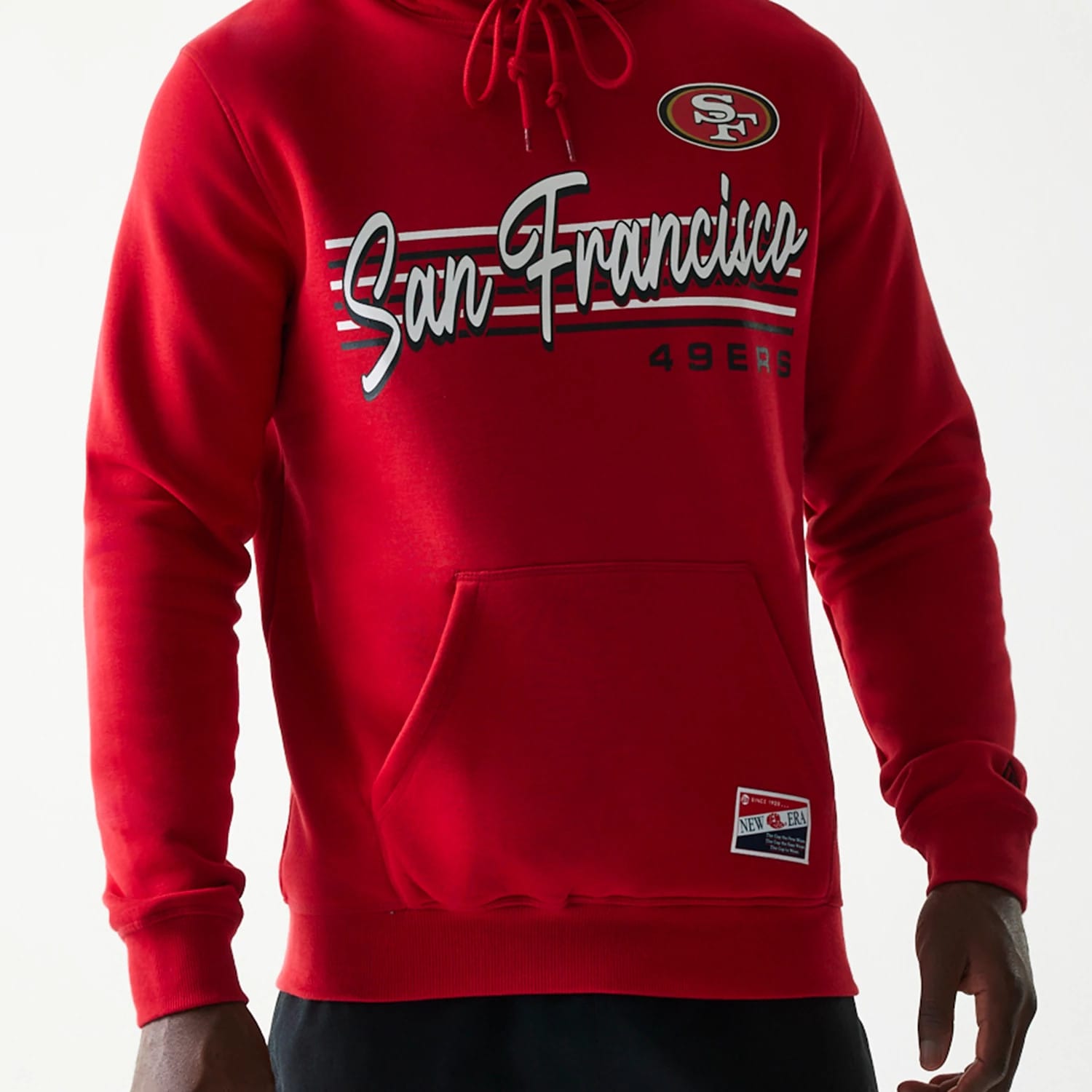 San Francisco 49ers NFL Throwback Red Pullover Hoodie-kentox - Image 3
