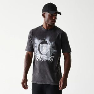 Las Vegas Raiders NFL Sport Night Black T-Shirt-kentox