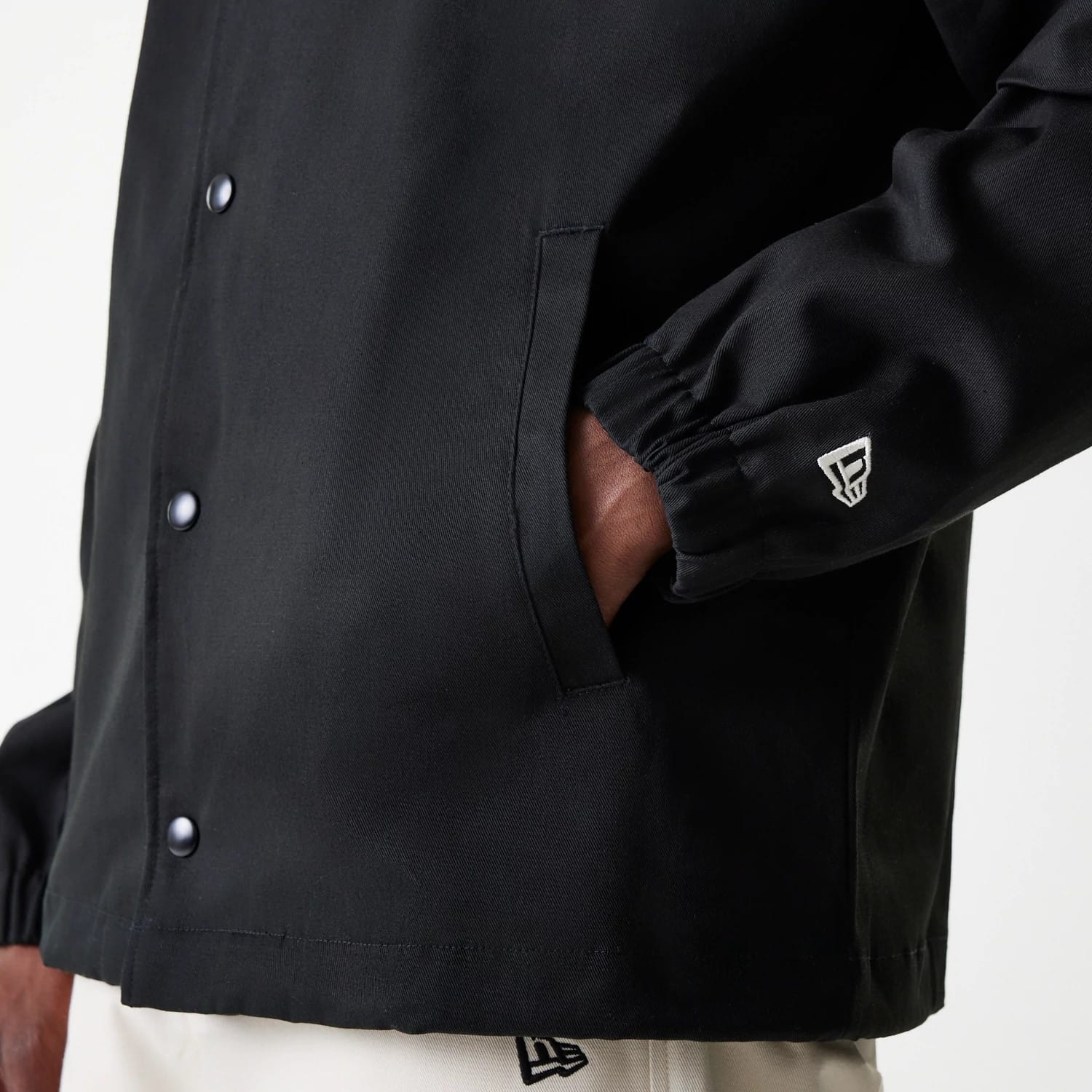 New York Yankees MLB Twill Black Coaches Jacket-kentox - Image 5