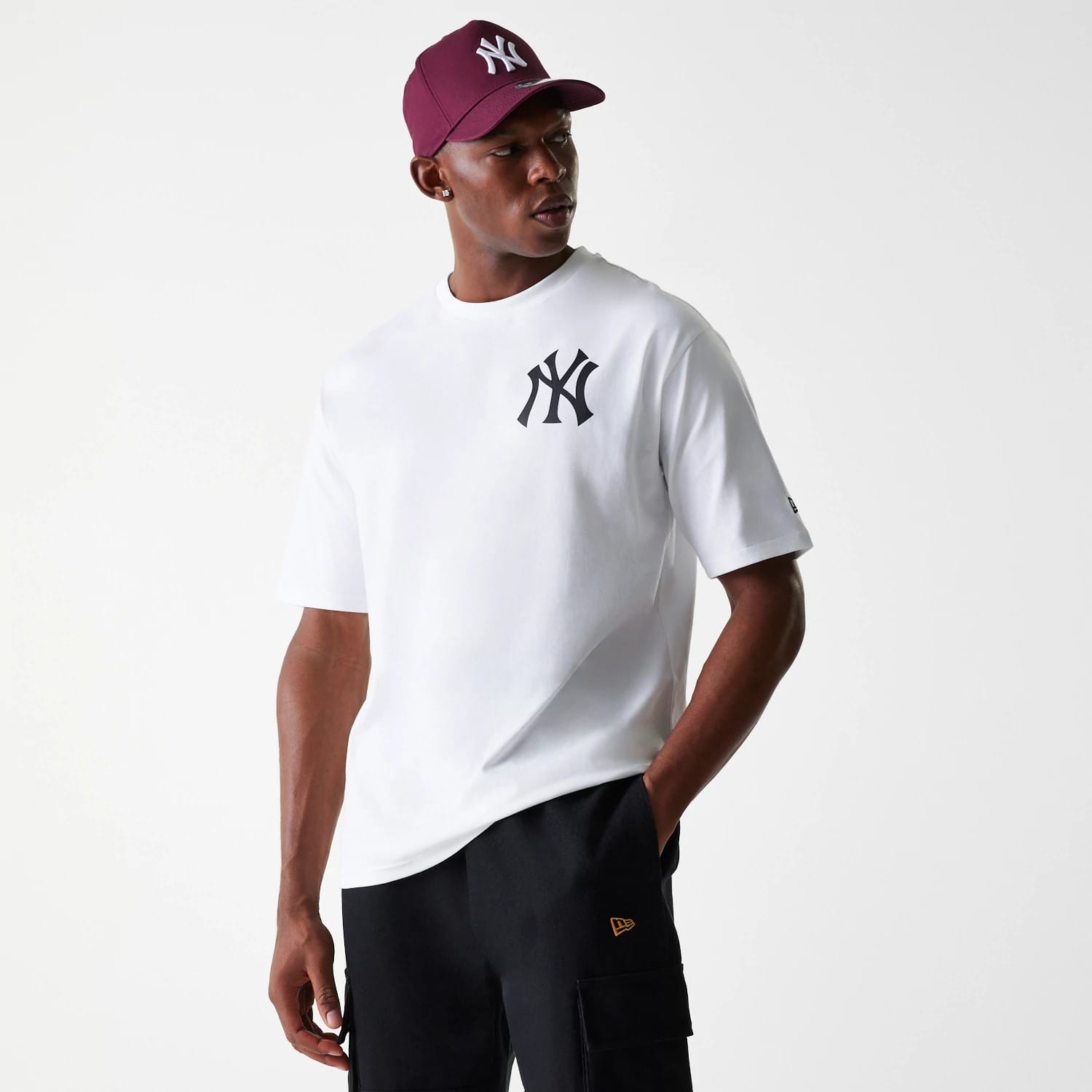 New York Yankees MLB Baseball Graphic White Oversized T-Shirt-kentox - Image 3