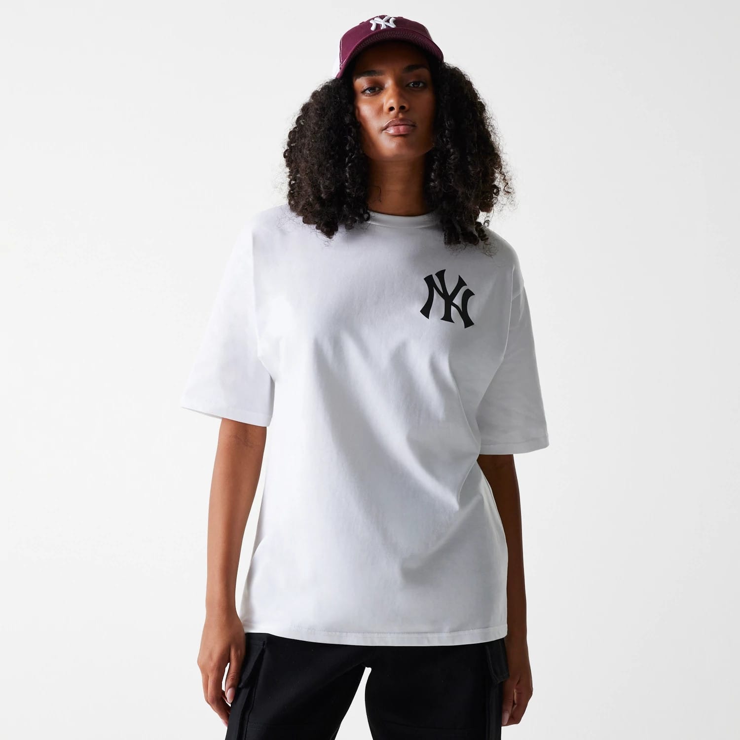 New York Yankees MLB Baseball Graphic White Oversized T-Shirt-kentox - Image 5