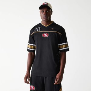 San Francisco 49ers NFL Mesh Black Jersey-kentox