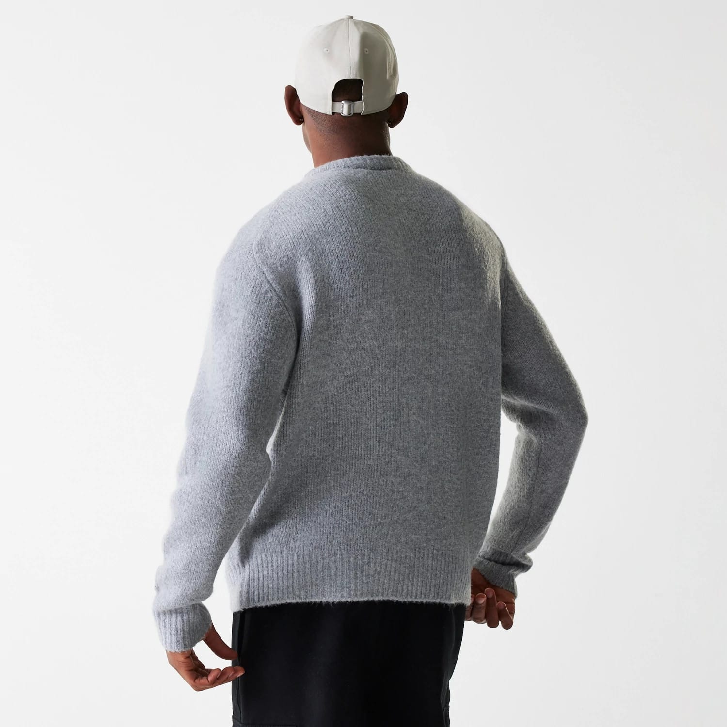New Era Knit Grey Oversized Knit Sweater-kentox - Image 2