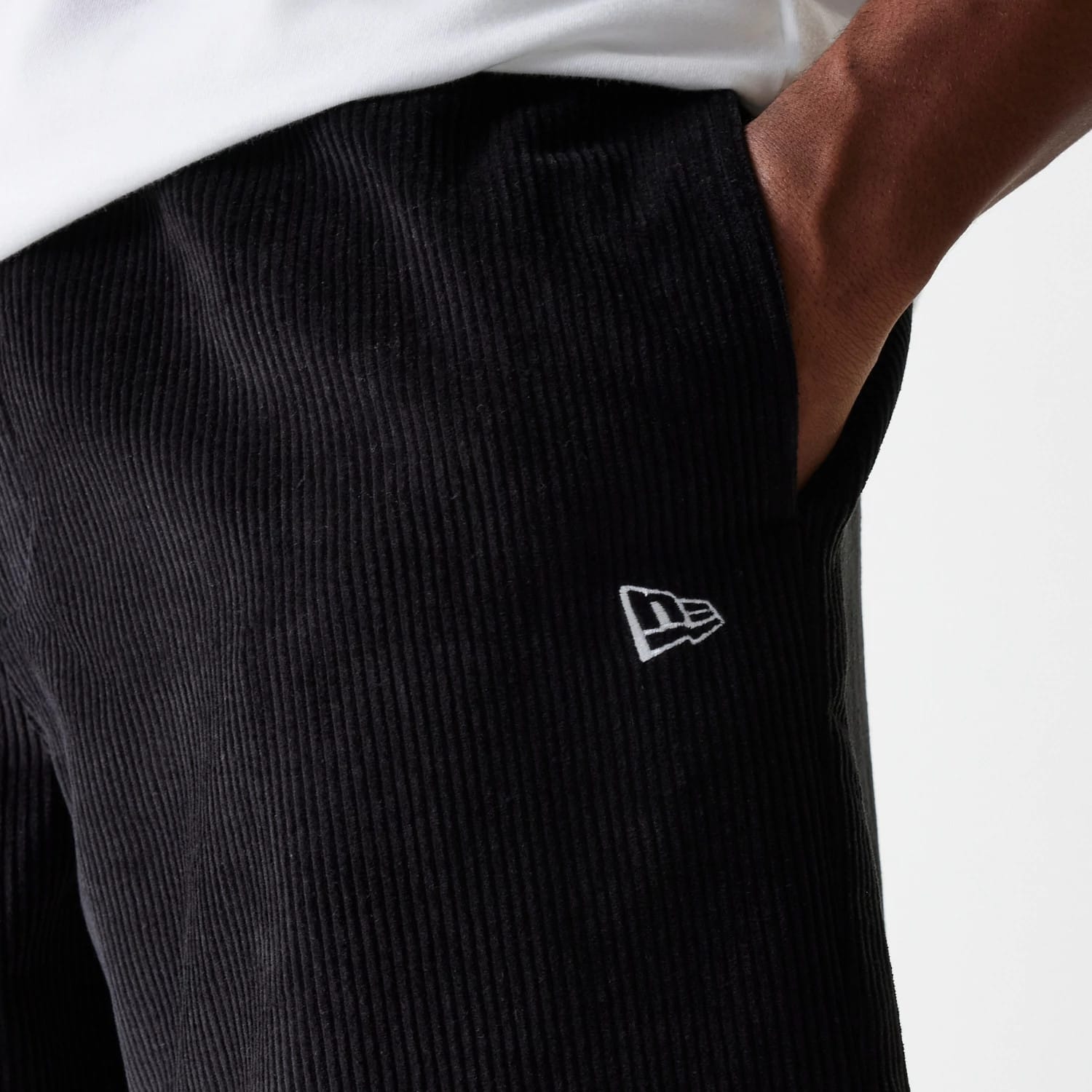 New Era Cord Black Shorts-kentox - Image 2