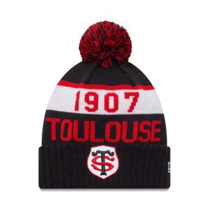 Stade Toulousain Kids Black Sport Knit Beanie Hat-kentox