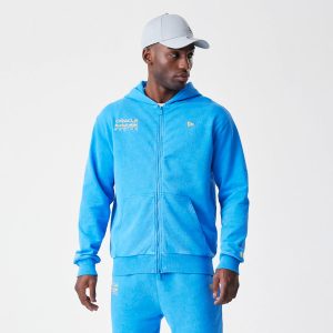Red Bull Racing Blue Oversized Full Zip Hoodie-kentox