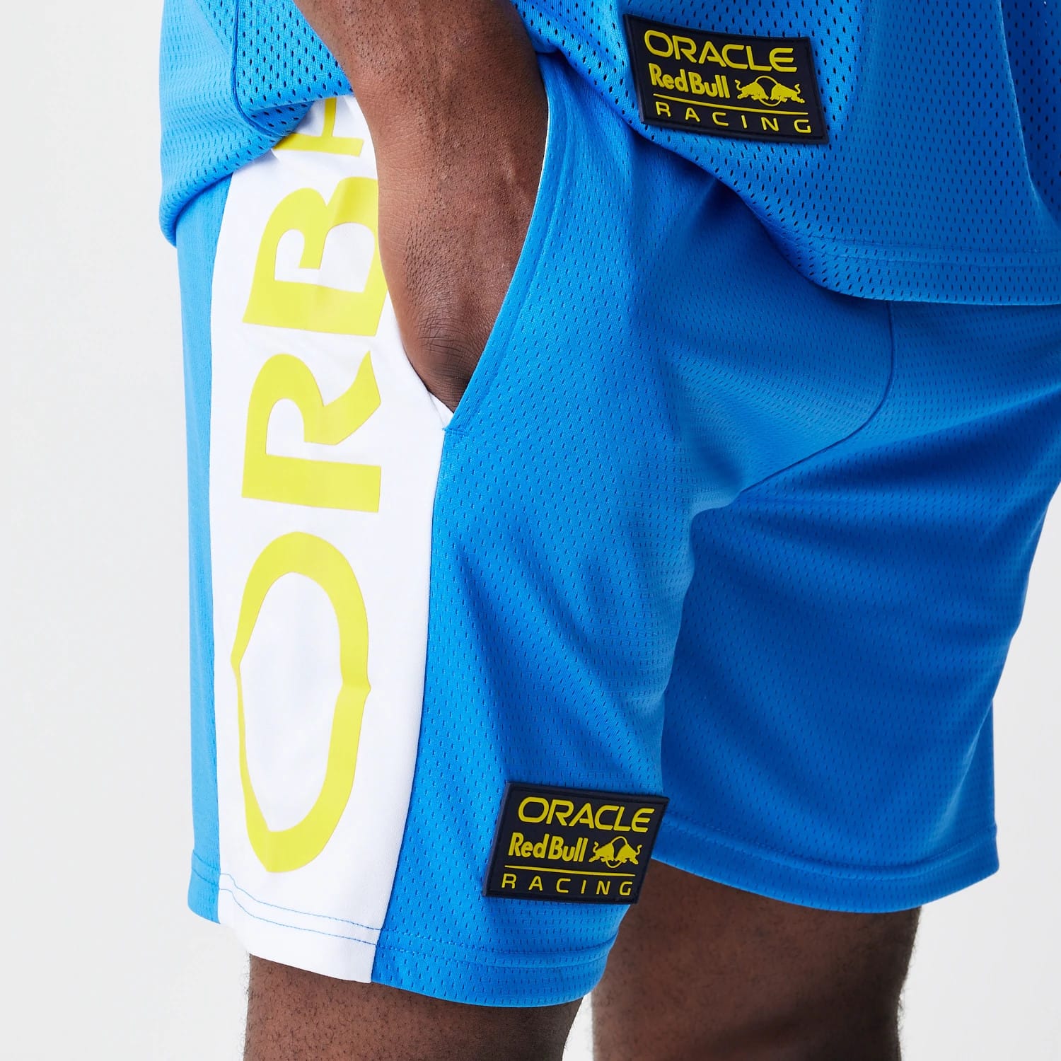 Red Bull Racing Graphic Mesh Blue Shorts-kentox - Image 3