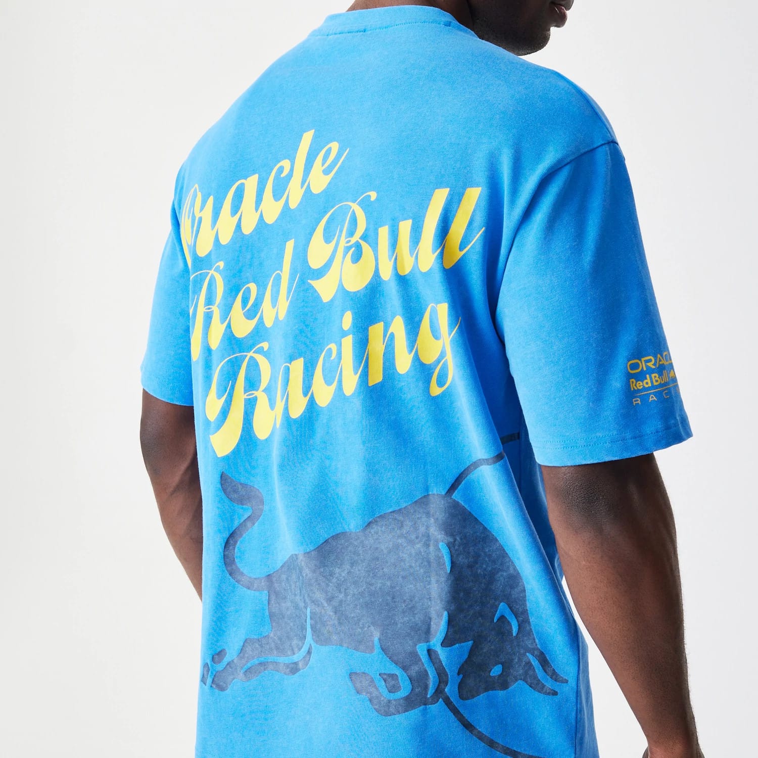Red Bull Racing Back Graphic Blue Oversized T-Shirt-kentox - Image 4
