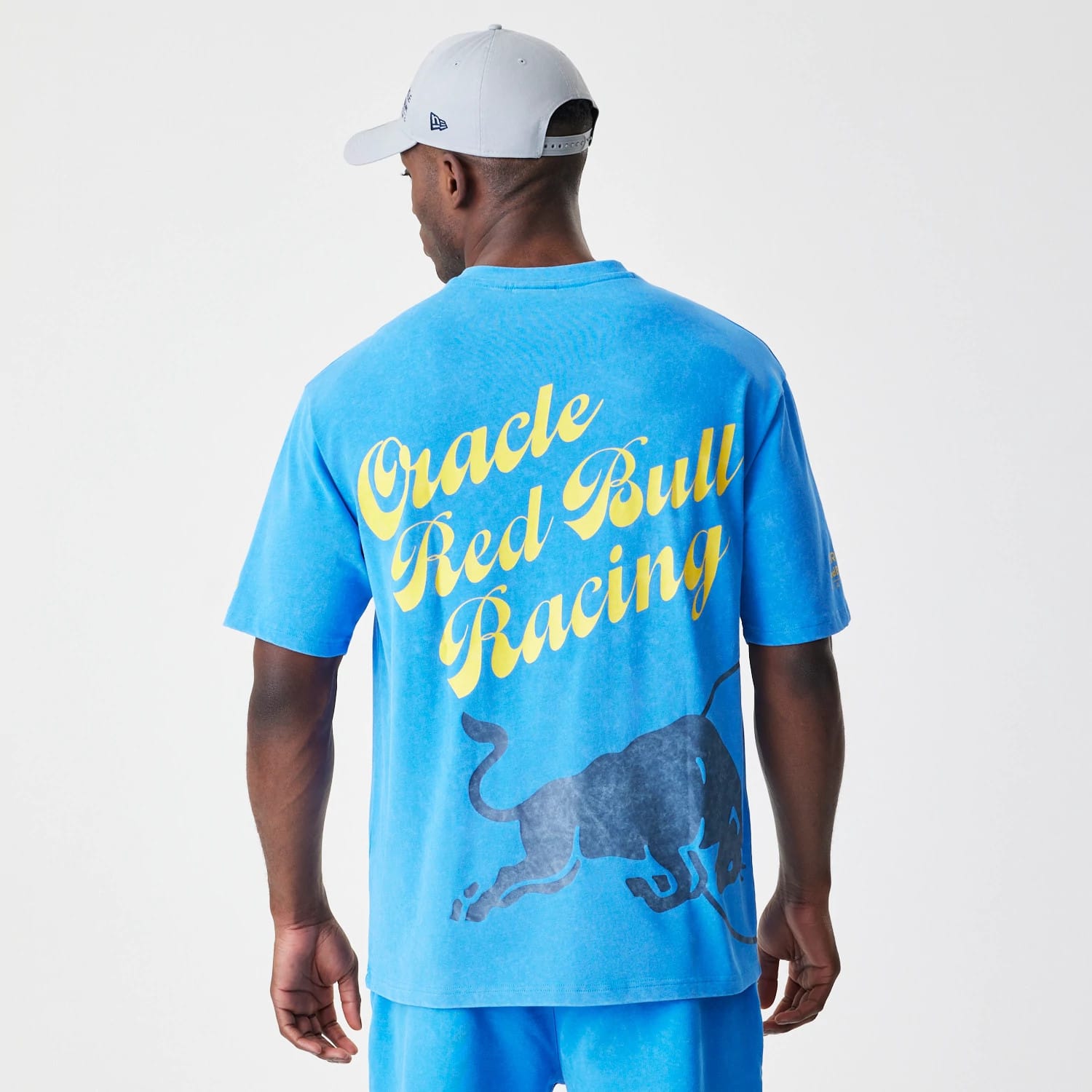 Red Bull Racing Back Graphic Blue Oversized T-Shirt-kentox - Image 2