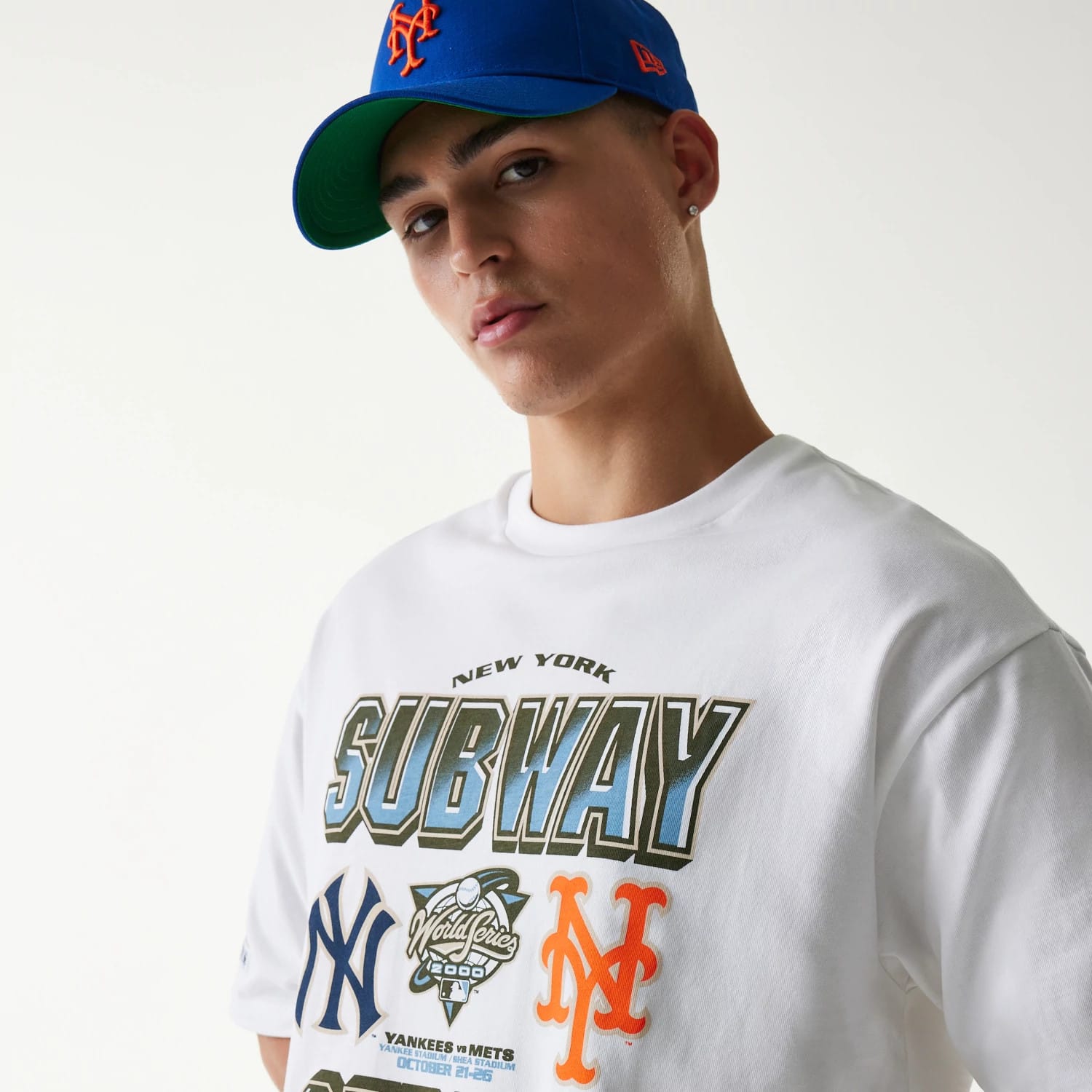 MLB Subway Series White Oversized T-Shirt-kentox - Image 4
