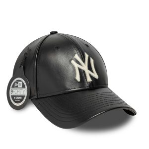 New York Yankees MLB Leather Black 9FORTY M-Crown Adjustable Cap-kentox