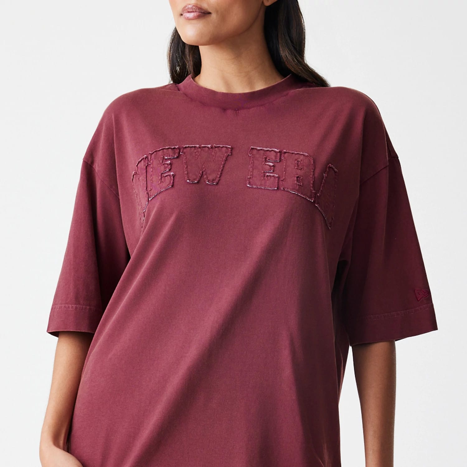 New Era Washed Dark Red Oversized T-Shirt-kentox - Image 6