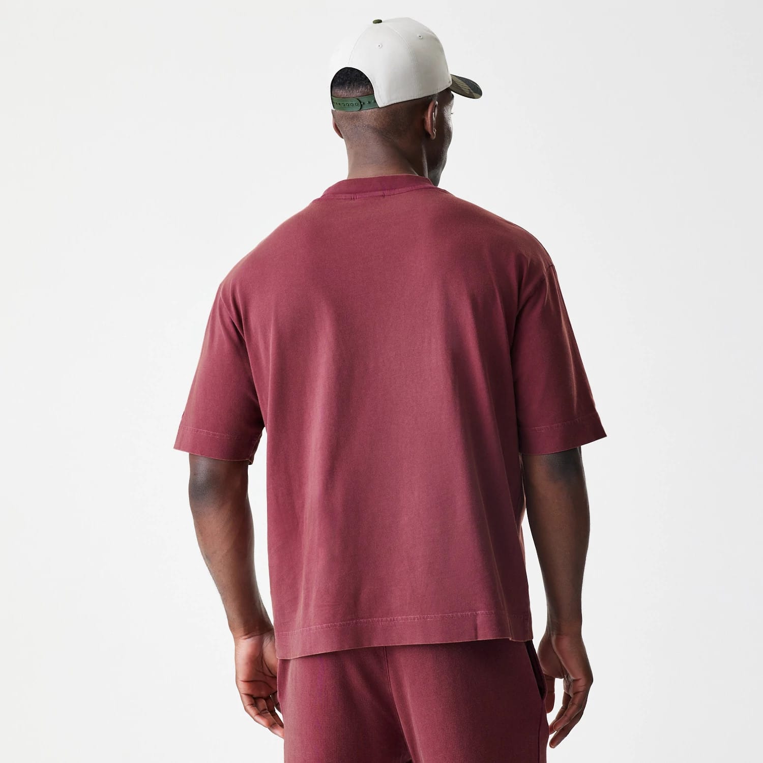 New Era Washed Dark Red Oversized T-Shirt-kentox - Image 2