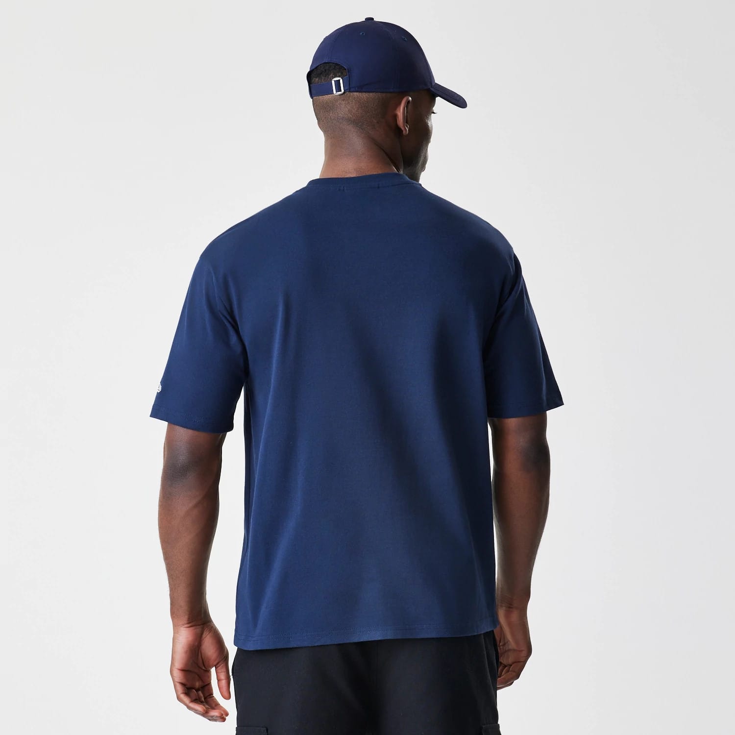 New York Yankees MLB Script Navy Oversized T-Shirt-kentox - Image 2