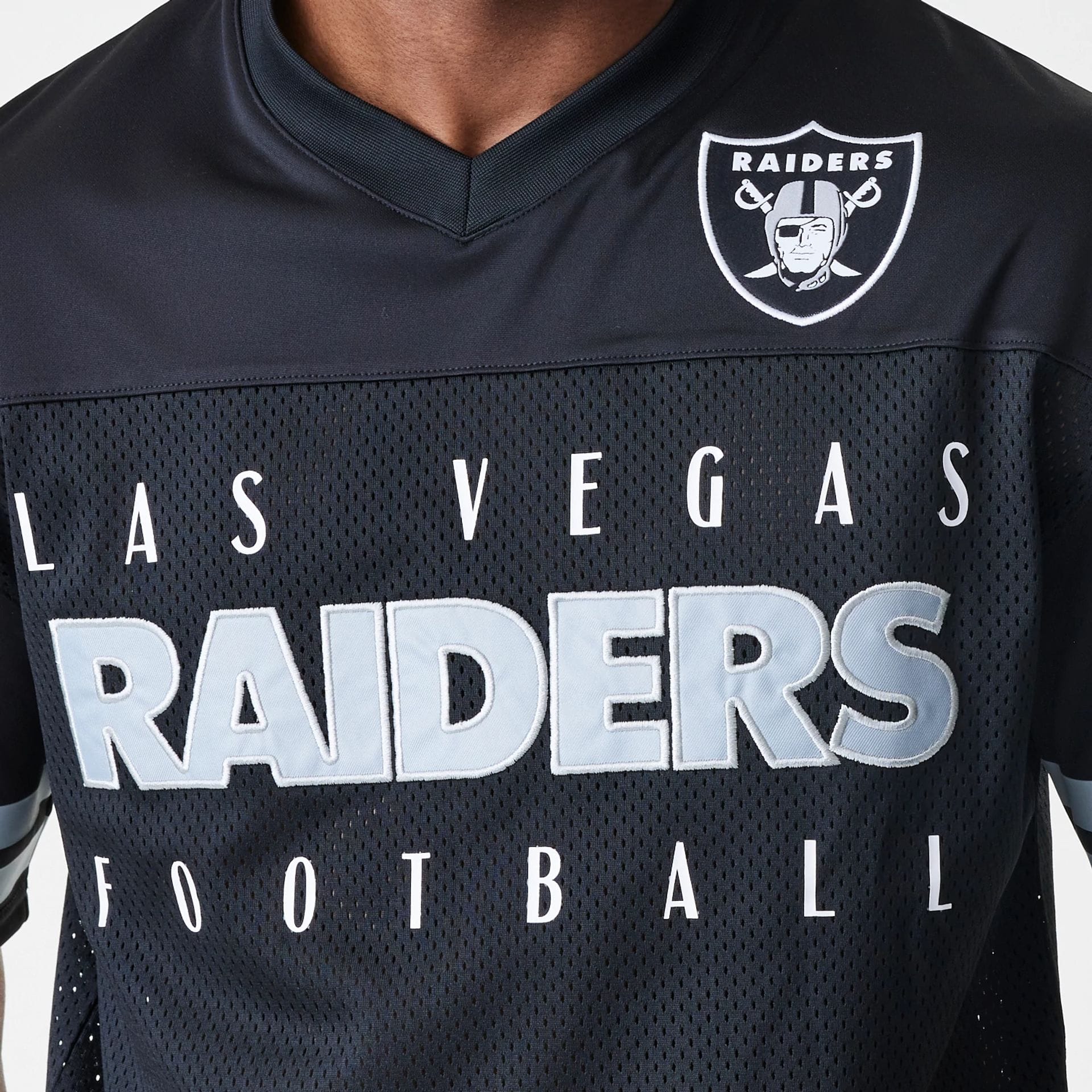 Las Vegas Raiders NFL Mesh Black Jersey-kentox - Image 4