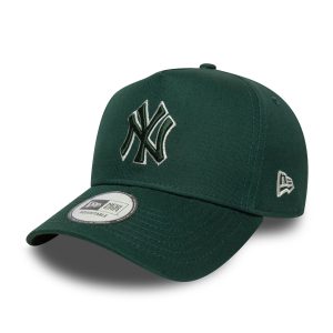 New York Yankees MLB Team Outline Dark Green 9FORTY E-Frame Adjustable Cap-kentox