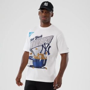 New York Yankees MLB Lifestyle Graphic White T-Shirt-kentox