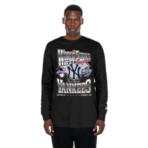 New York Yankees MLB Sport Classic Black Long Sleeve T-Shirt-kentox