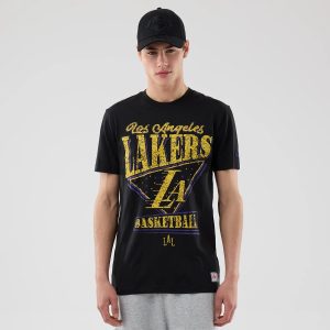 LA Lakers NBA City Edition Black T-Shirt-kentox