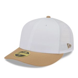 New Era Open White & Beige Low Profile 59FIFTY Fitted Cap-kentox