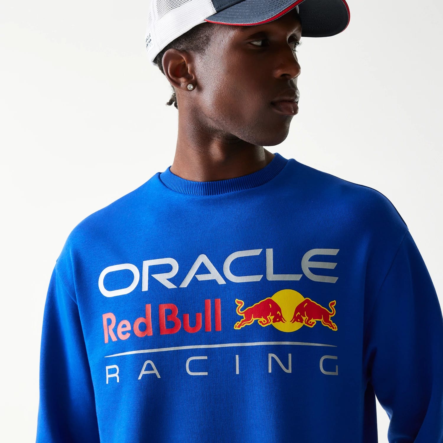 Red Bull Racing Blue Oversized Crew Neck Sweater-kentox - Image 4