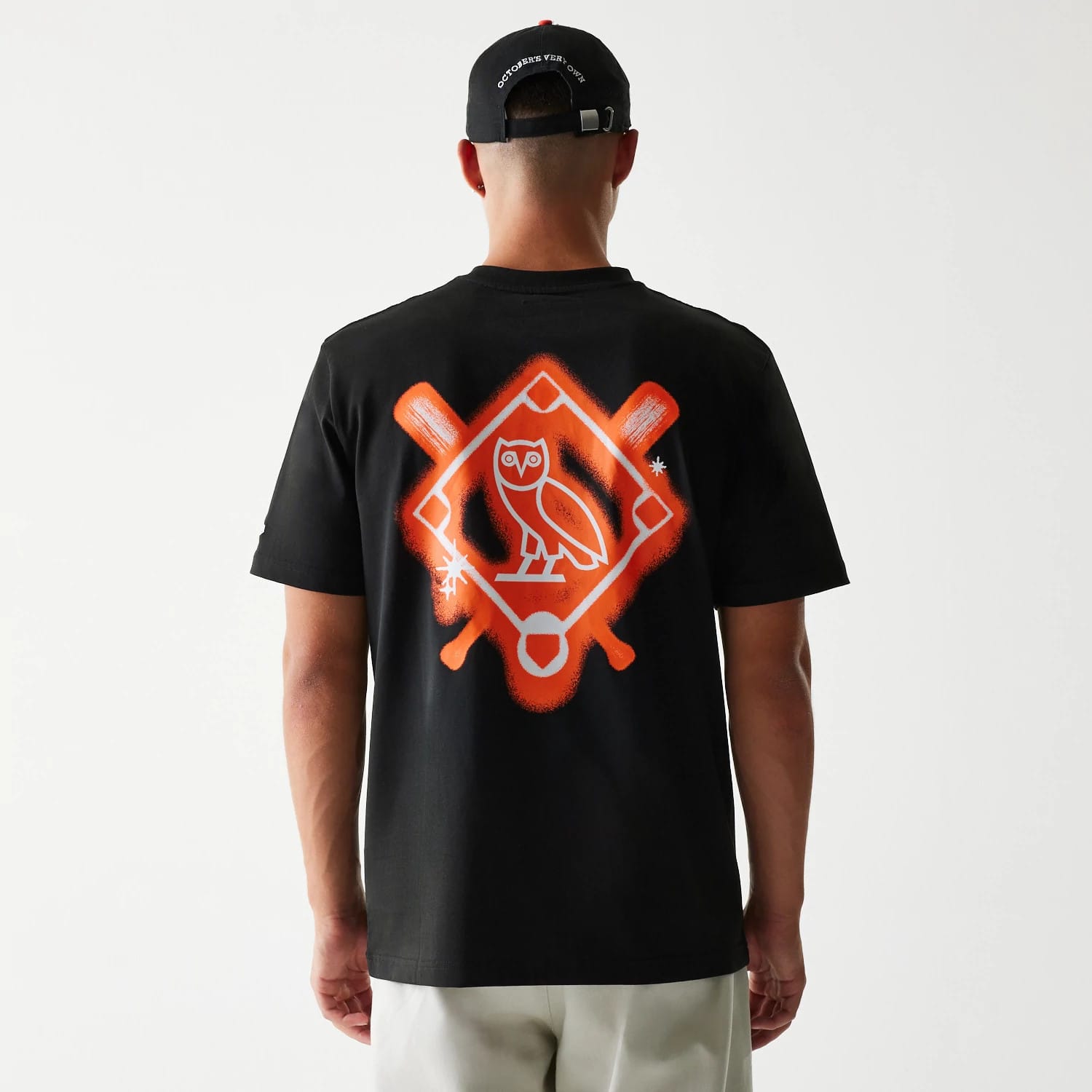 San Francisco Giants OVO x MLB Black T-Shirt-kentox - Image 2