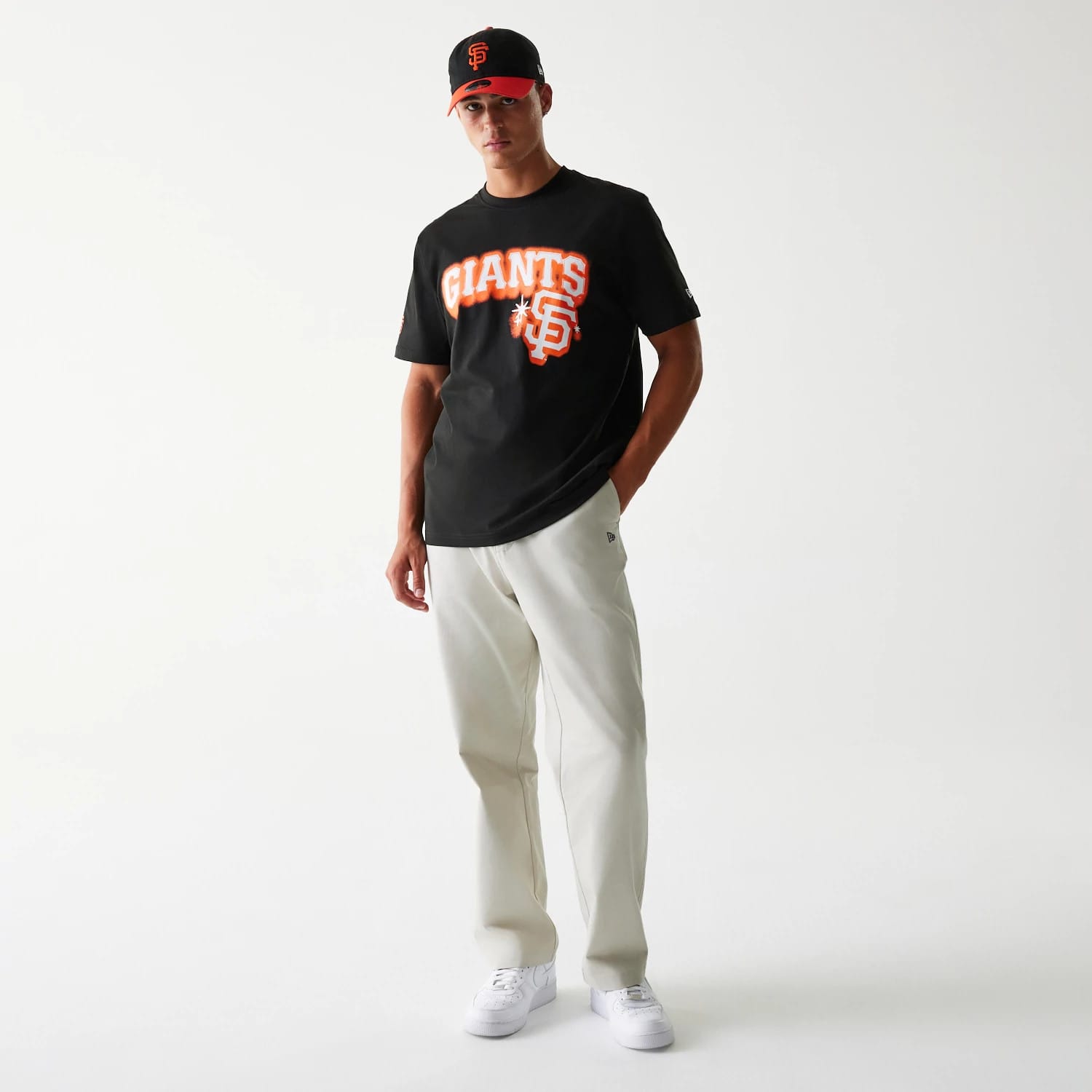San Francisco Giants OVO x MLB Black T-Shirt-kentox - Image 8