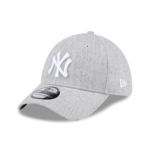 New York Yankees MLB Heather Grey 39THIRTY Stretch Fit Cap-kentox