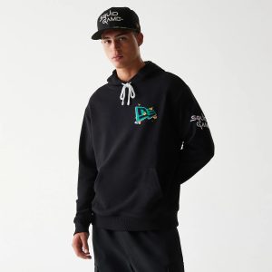 Netflix Squid Game Black Oversized Pullover Hoodie-kentox