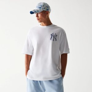 New York Yankees MLB White Oversized T-Shirt-kentox