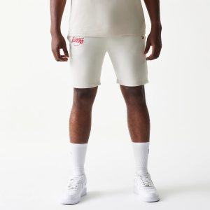 LA Lakers NBA League Essential Cream Shorts-kentox