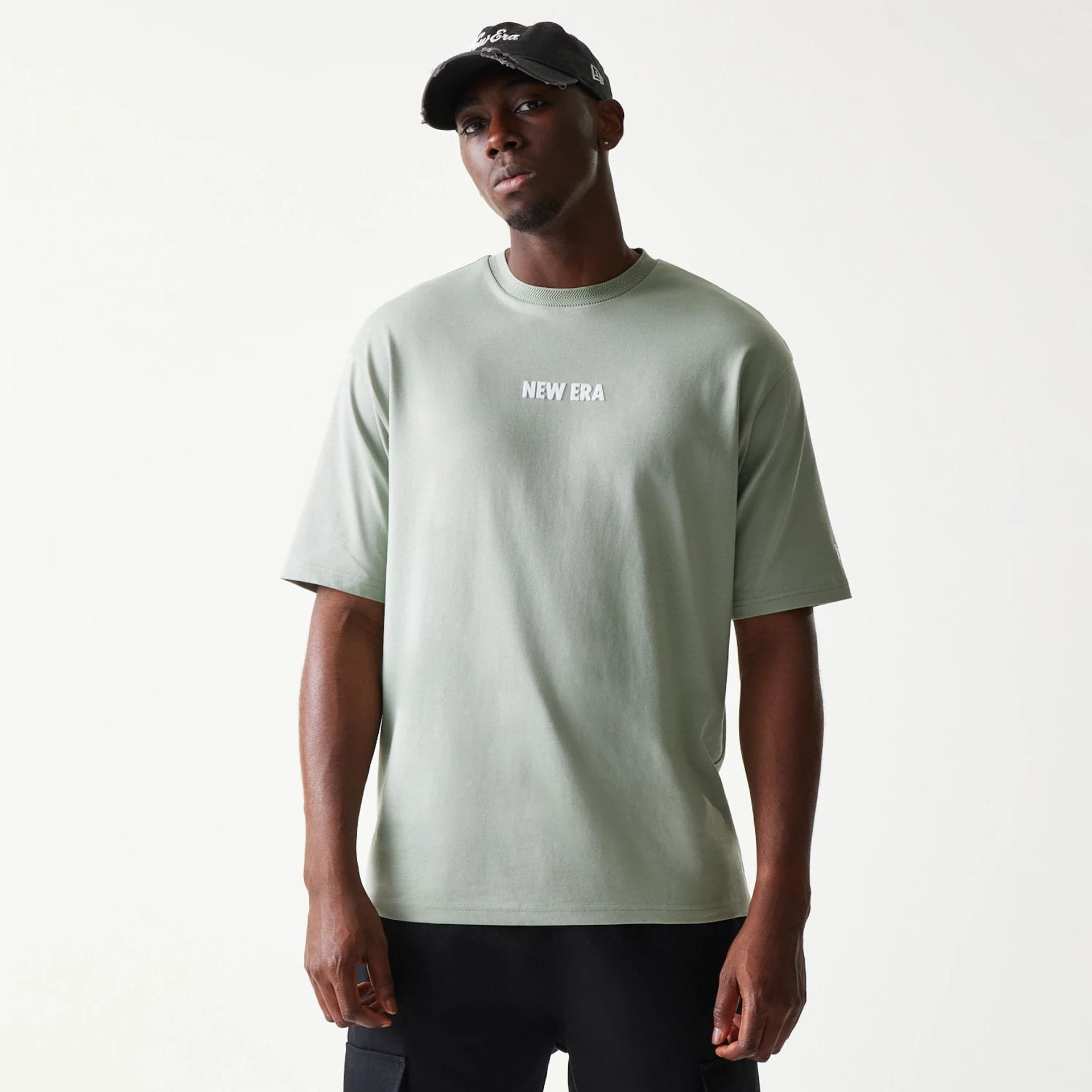 New Era Graphic Pastel Green Oversized T-Shirt-kentox - Image 3