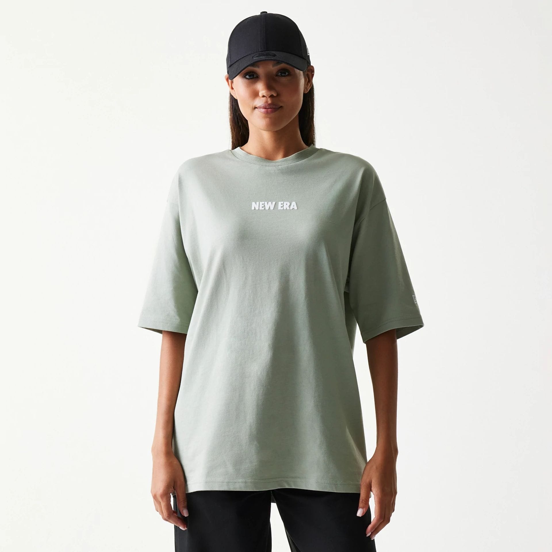 New Era Graphic Pastel Green Oversized T-Shirt-kentox - Image 4